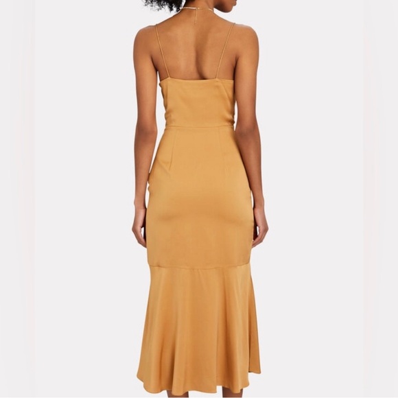 Intermix Paris Silk Cowl-Neck Midi Dress - Picture 6 of 9